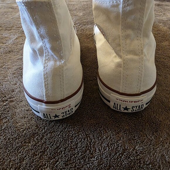 Converse Chuck Taylor All Star High Top Sneakers White Canvas Women’s 6 Men’s 4 - Picture 3 of 13